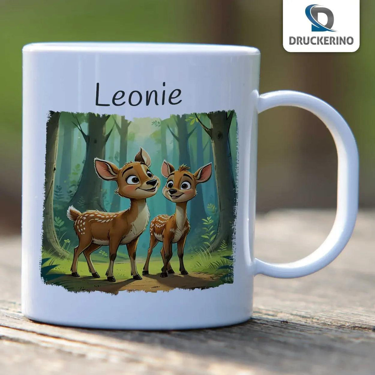 Kindertasse mit Namen | Zauberwald-Freunde - Druckerino