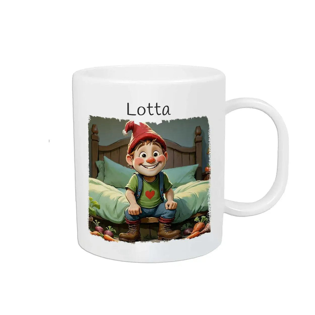 Kindertasse mit Namen | Zauberwichtel Morgenfreude - Druckerino