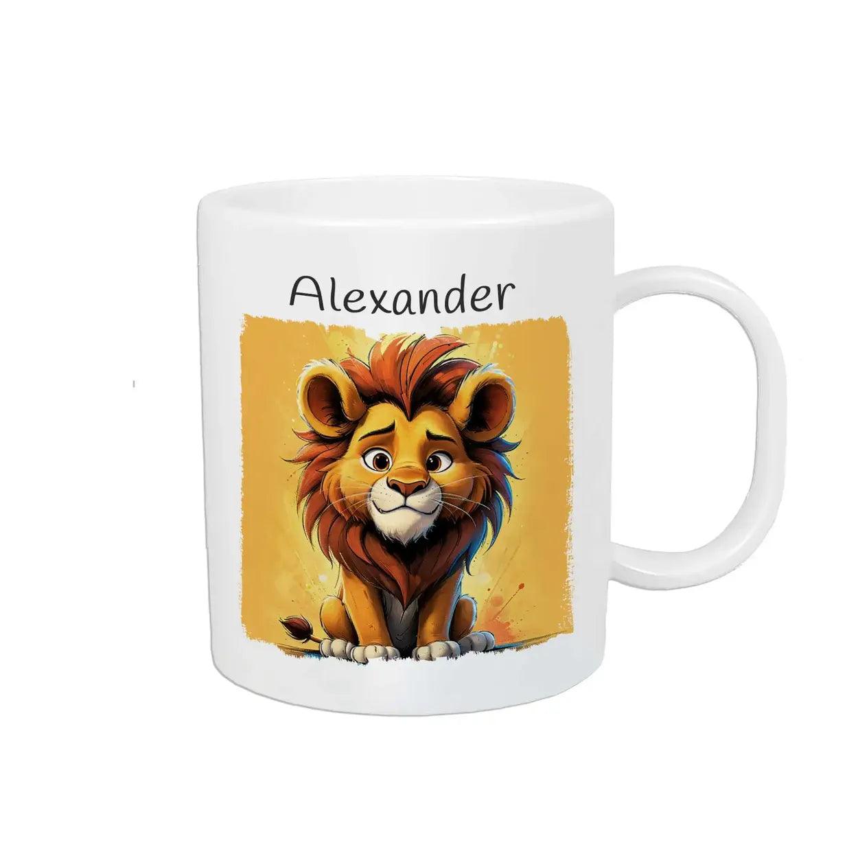Kindertasse | Löwenstarker Morgengruß | 320ml - Druckerino