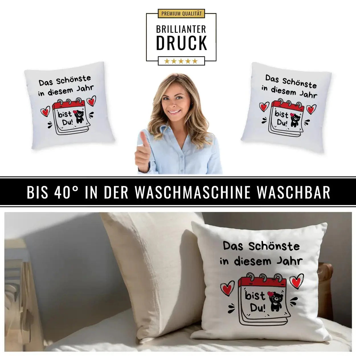 Kissen - Das Schönste in diesem Jahr bist Du! - Druckerino
