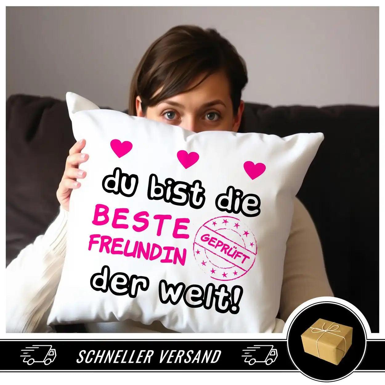 Kissen - Du bist die beste Freundin der Welt - Druckerino
