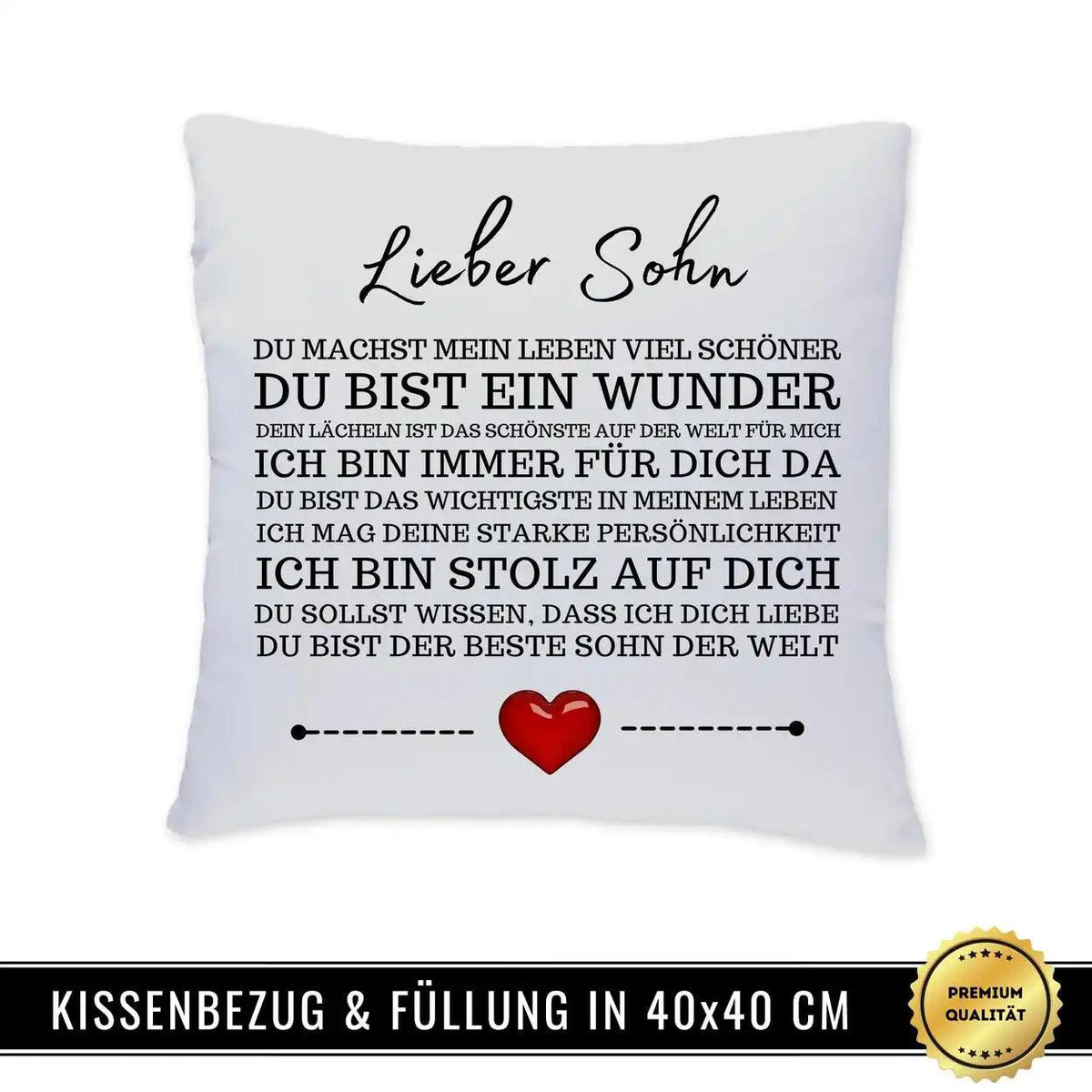 Kissen - Lieber Sohn - Druckerino