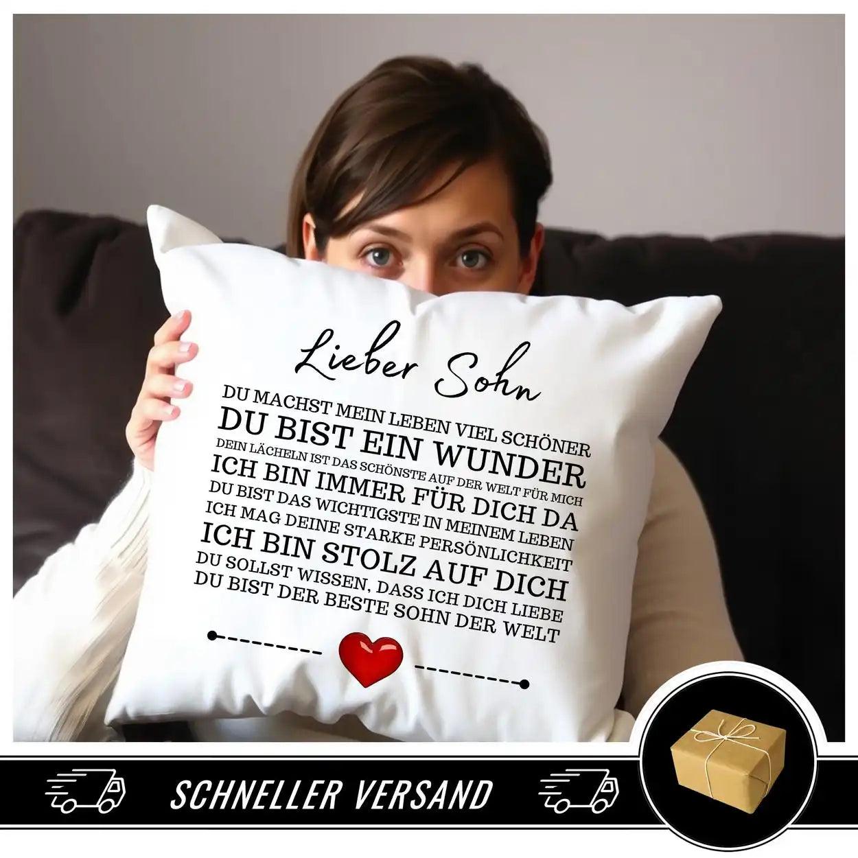 Kissen - Lieber Sohn - Druckerino