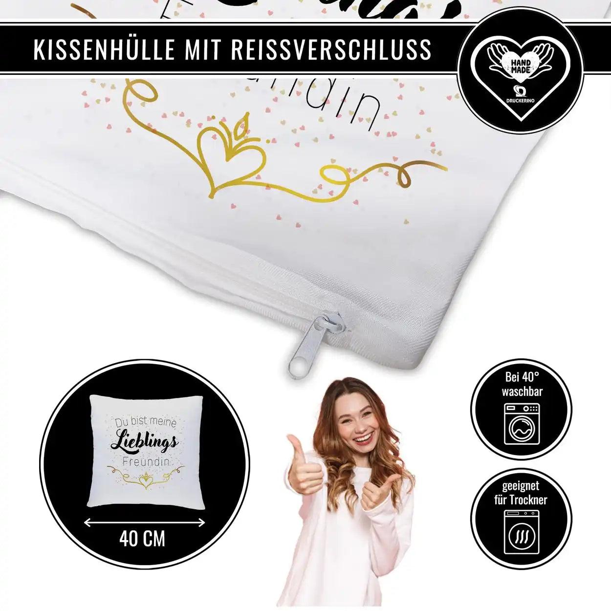 Kissen - Lieblingsfreundin - Druckerino