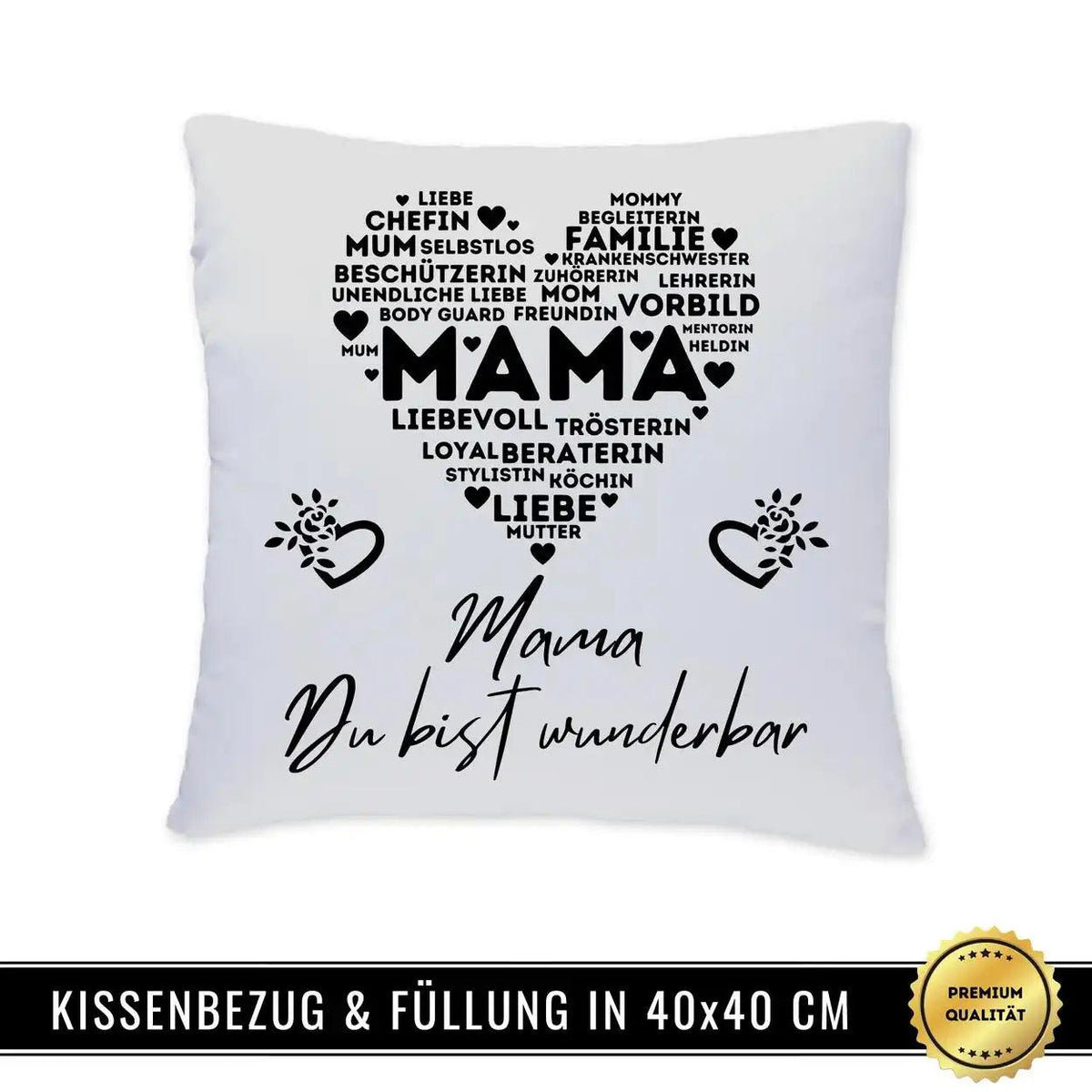 Kissen - Mama Du bist wunderbar - Druckerino