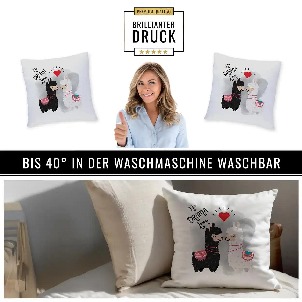 Kissen - No Drama Lama - Druckerino