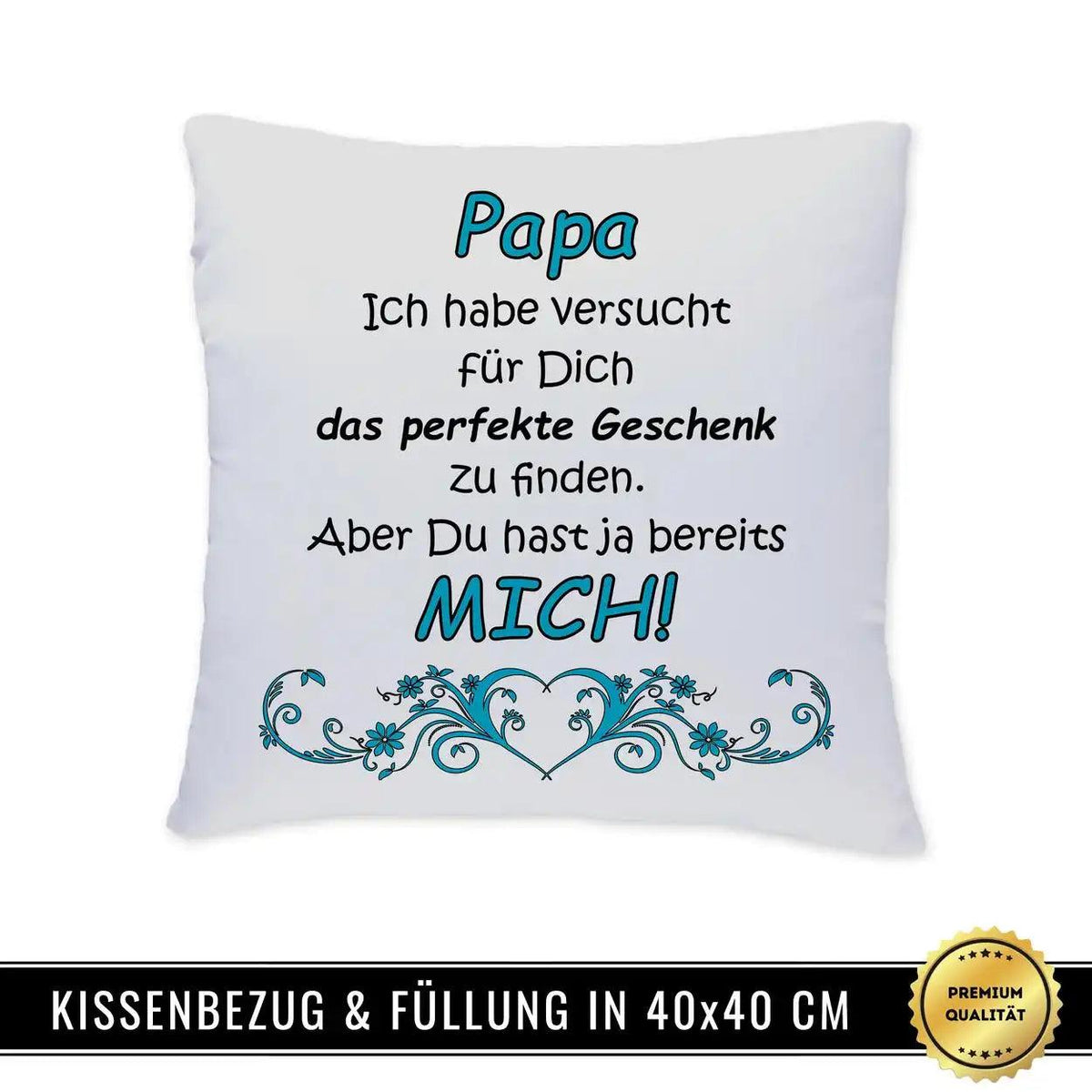 Kissen - Papa - perfektes Geschenk - Druckerino