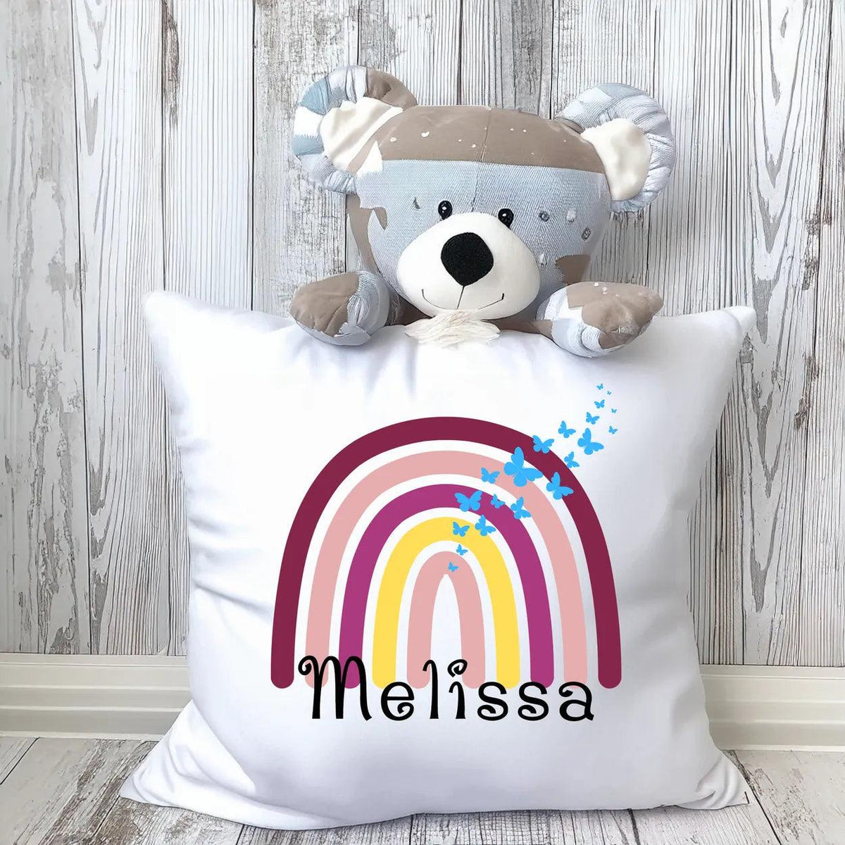 Kissen Regenbogen | Mädchen | personalisiert - Druckerino