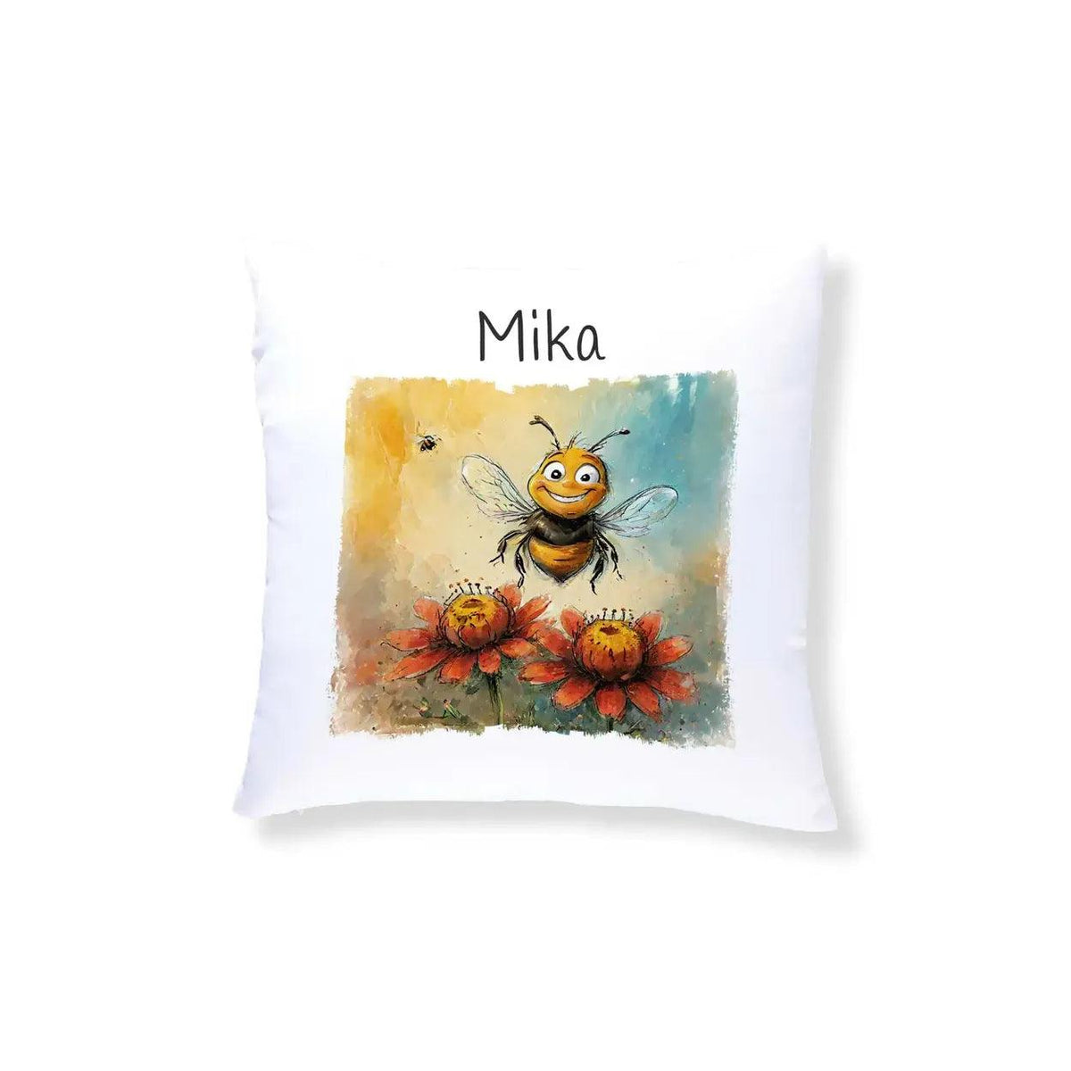 Kuschelkissen Kinder | Abenteuer Biene 40x40 cm - Druckerino