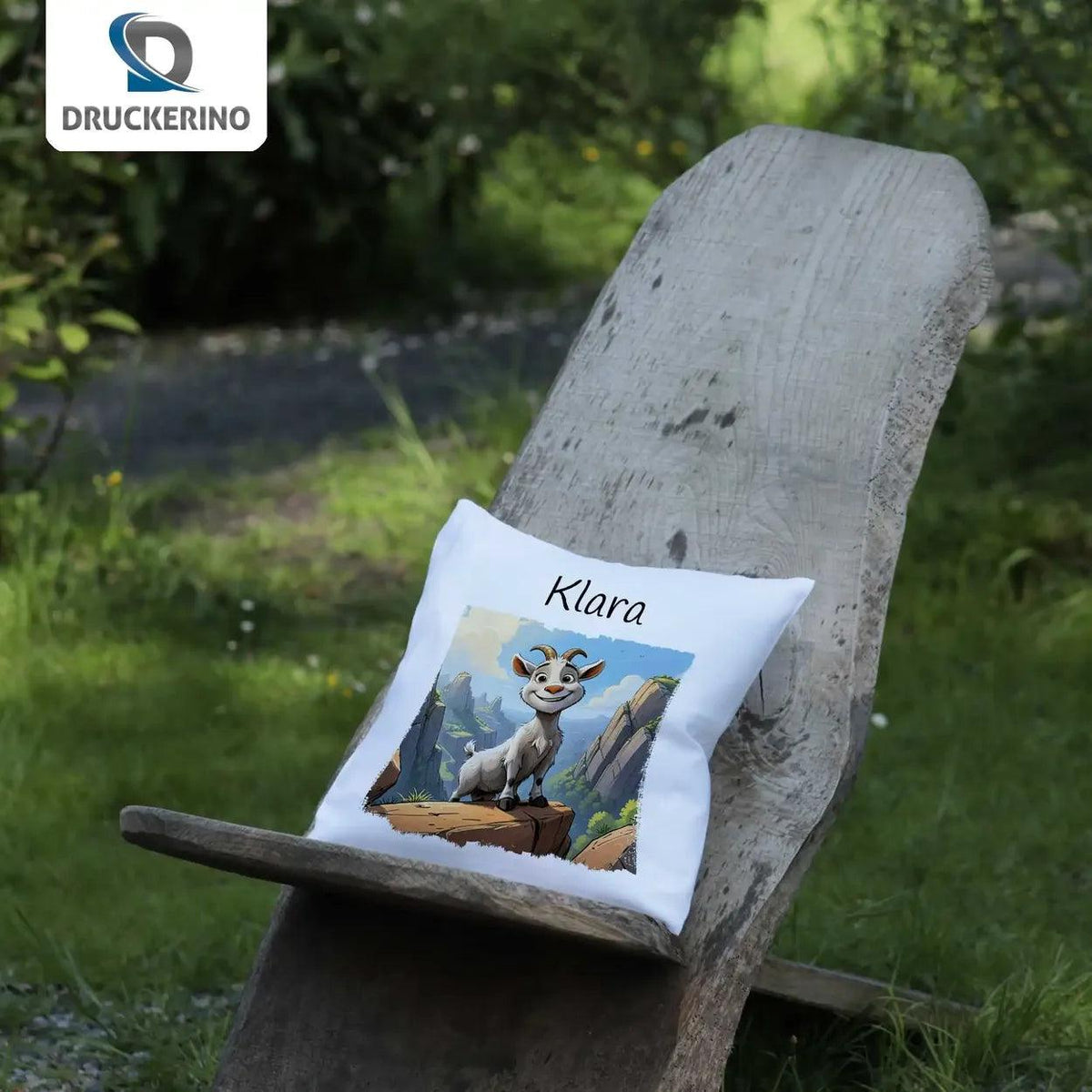 Kuschelkissen Kinder | Abenteuerberg 40x40 cm - Druckerino