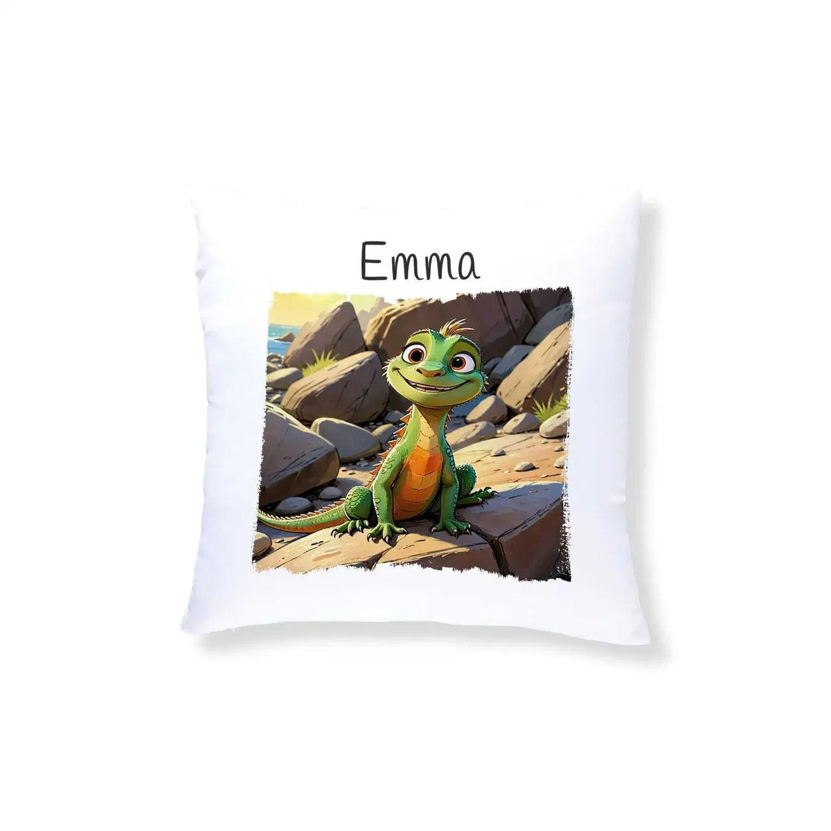 Kuschelkissen Kinder | Abenteuerdrache 40x40 cm - Druckerino