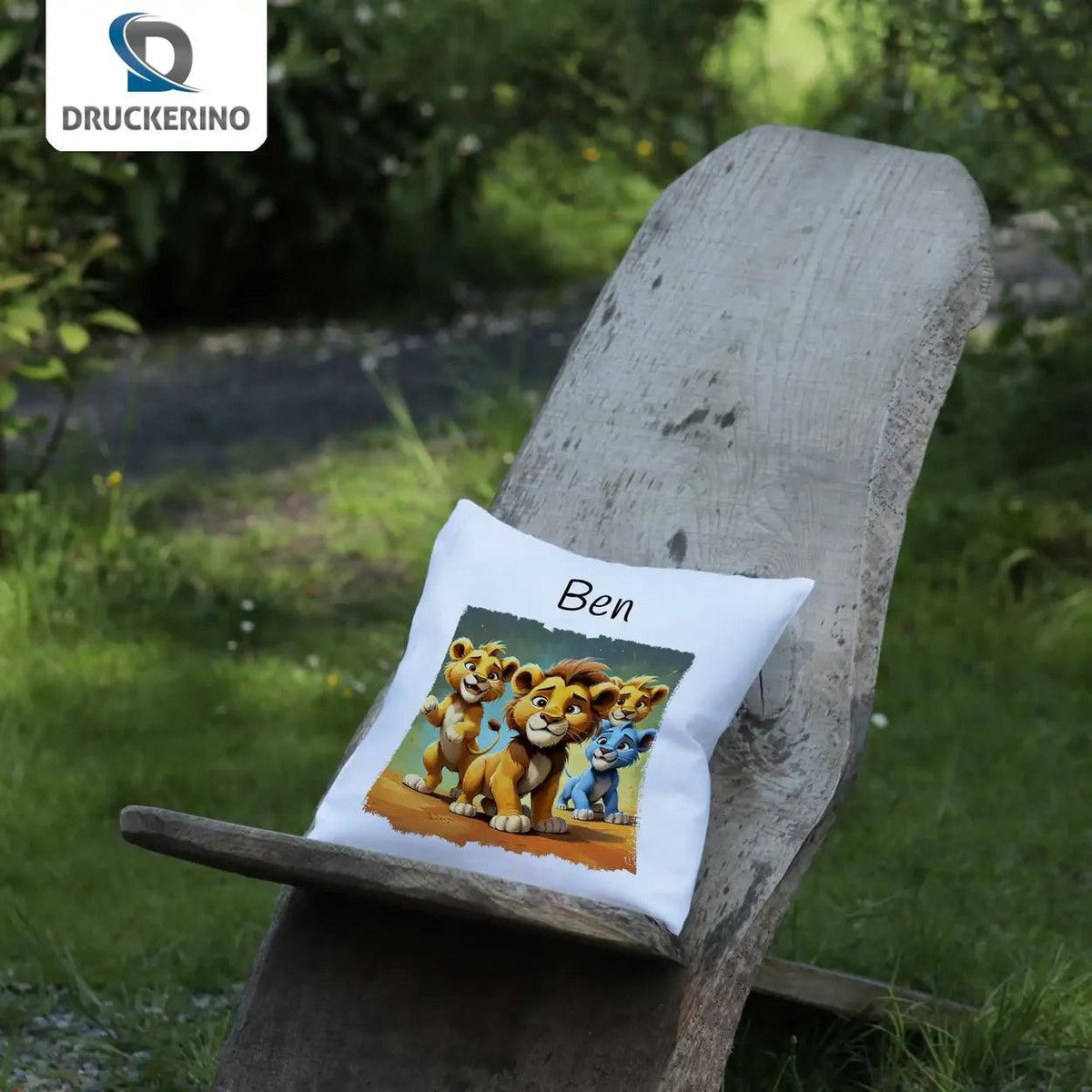 Kuschelkissen Kinder | Abenteuerfreunde 40x40 cm - Druckerino