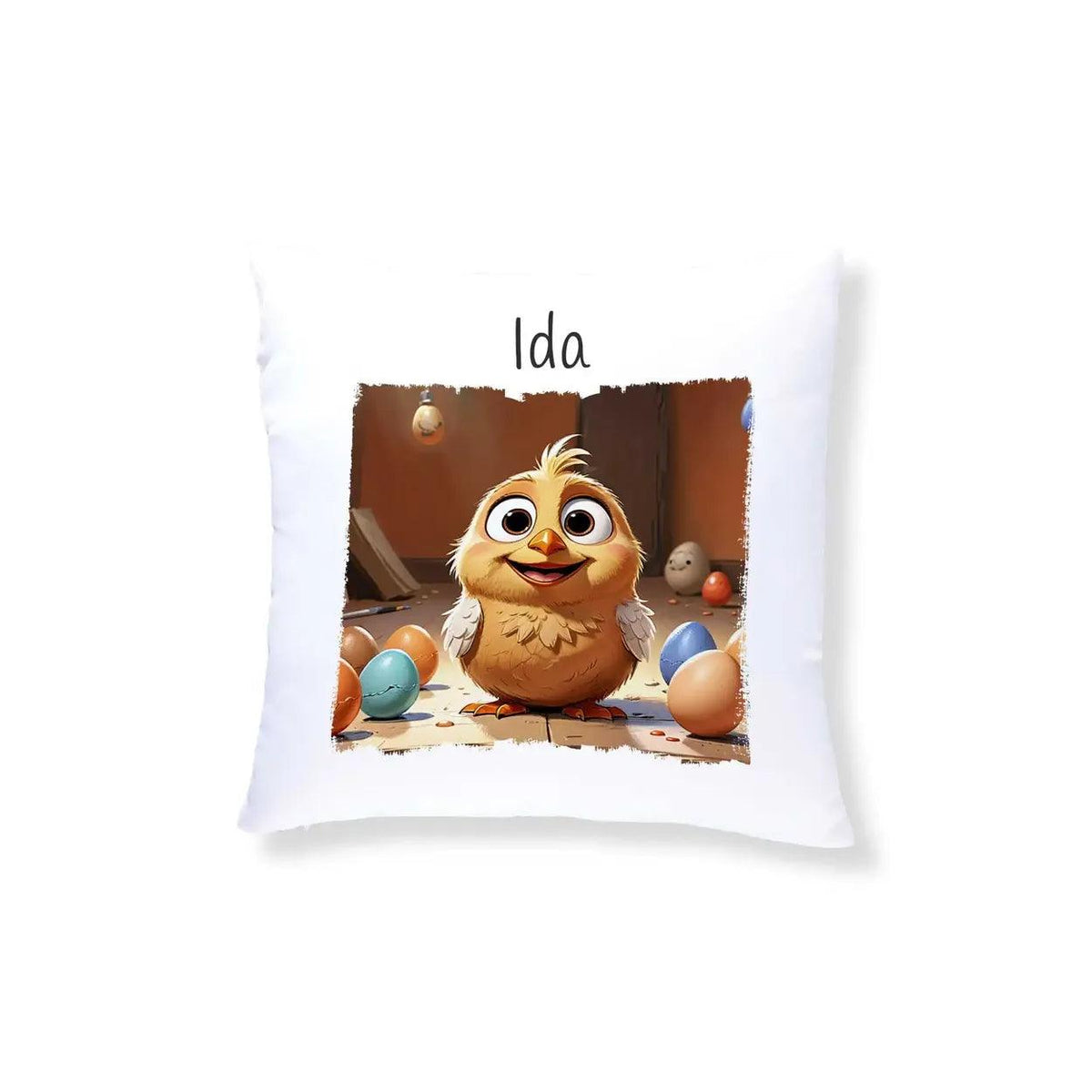 Kuschelkissen Kinder | Abenteuervogel 40x40 cm - Druckerino