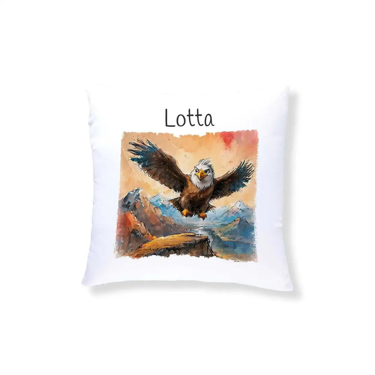 Kuschelkissen Kinder | Adler Traumflug 40x40 cm - Druckerino