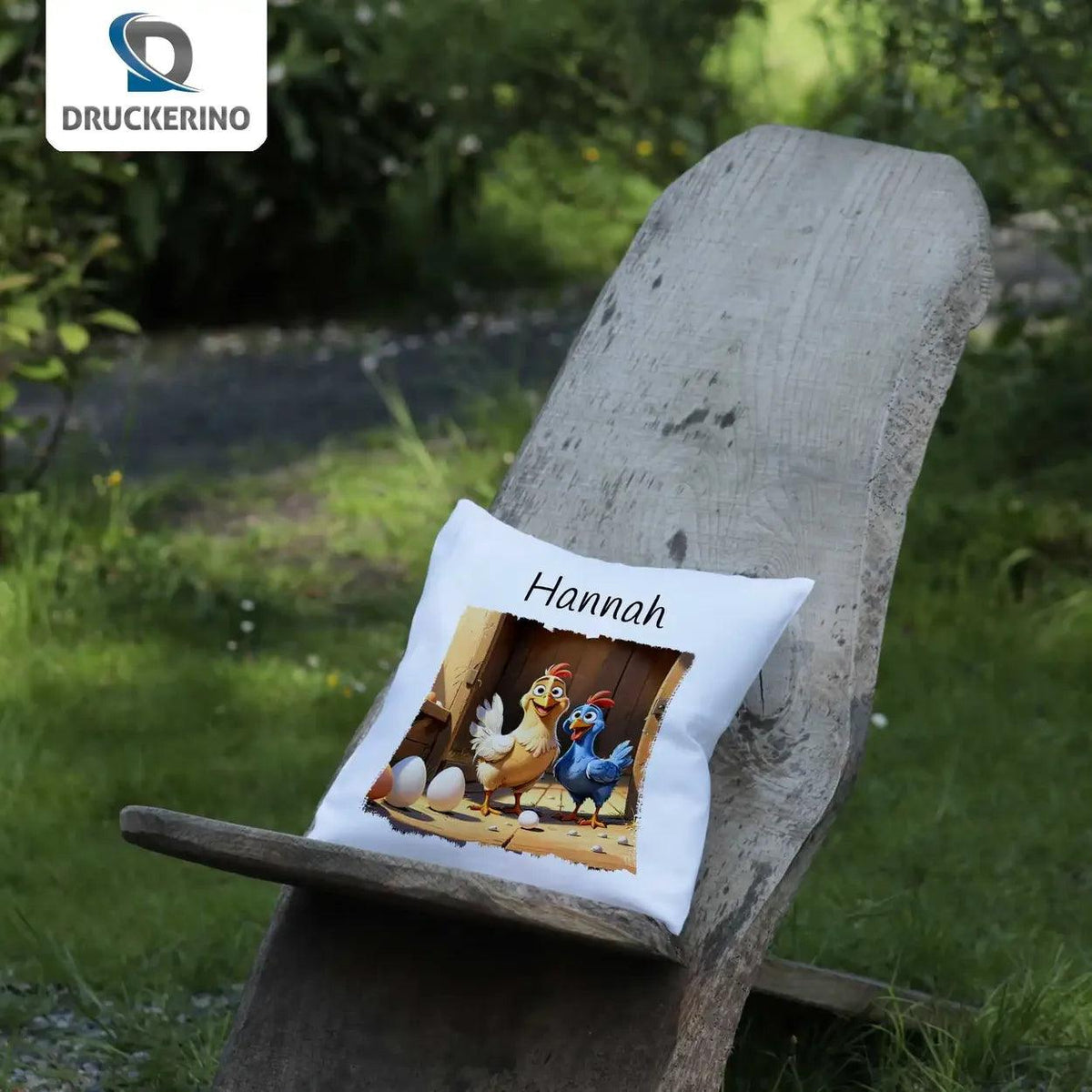 Kuschelkissen Kinder | Bauernhofabenteuer 40x40 cm - Druckerino