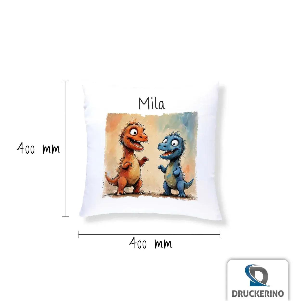 Kuschelkissen Kinder | Dino Freunde 40x40 cm - Druckerino