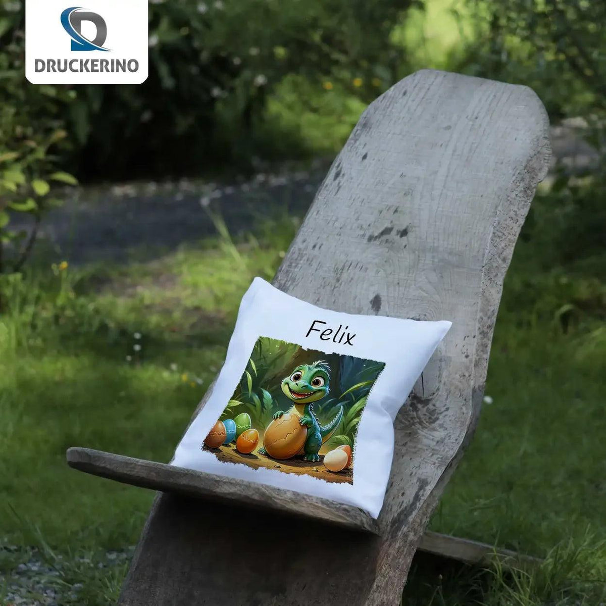 Kuschelkissen Kinder | Dschungelabenteuer 40x40 cm - Druckerino