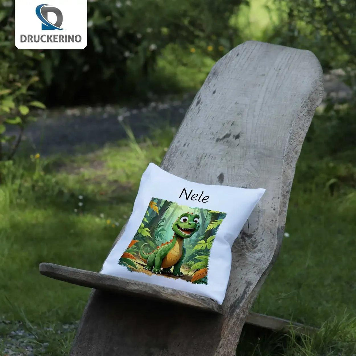 Kuschelkissen Kinder | Dschungelabenteuer 40x40 cm - Druckerino