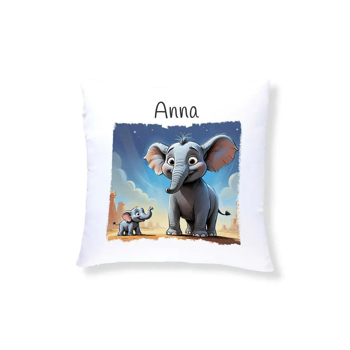 Kuschelkissen Kinder | Elefantenfreunde 40x40 cm - Druckerino