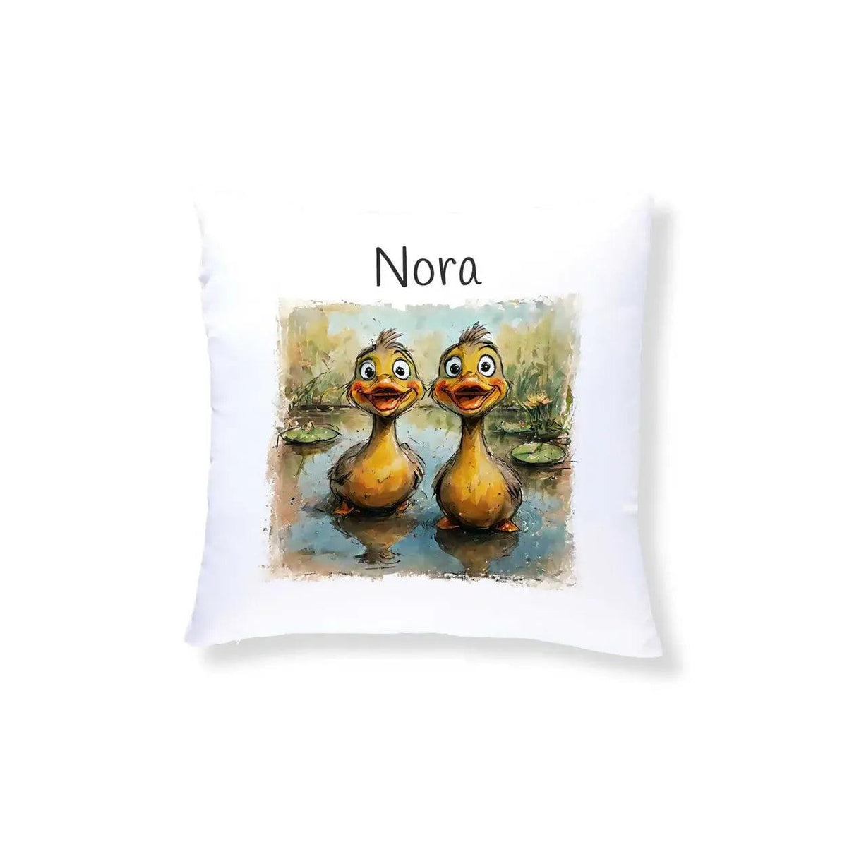 Kuschelkissen Kinder | Entenspaß 40x40 cm - Druckerino
