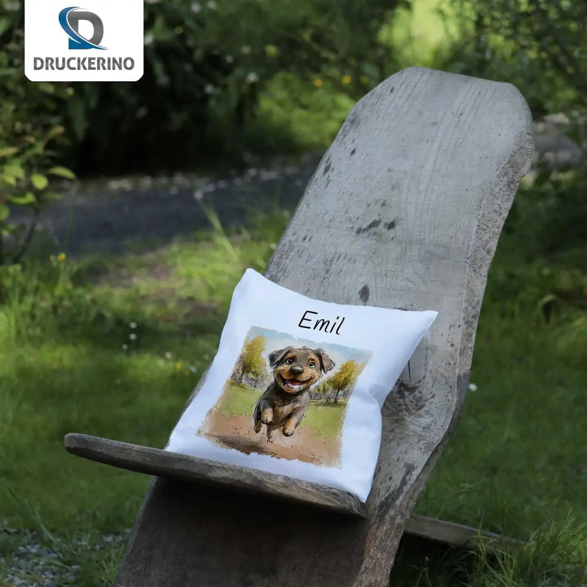 Kuschelkissen Kinder | Kleiner Welpe 40x40 cm - Druckerino