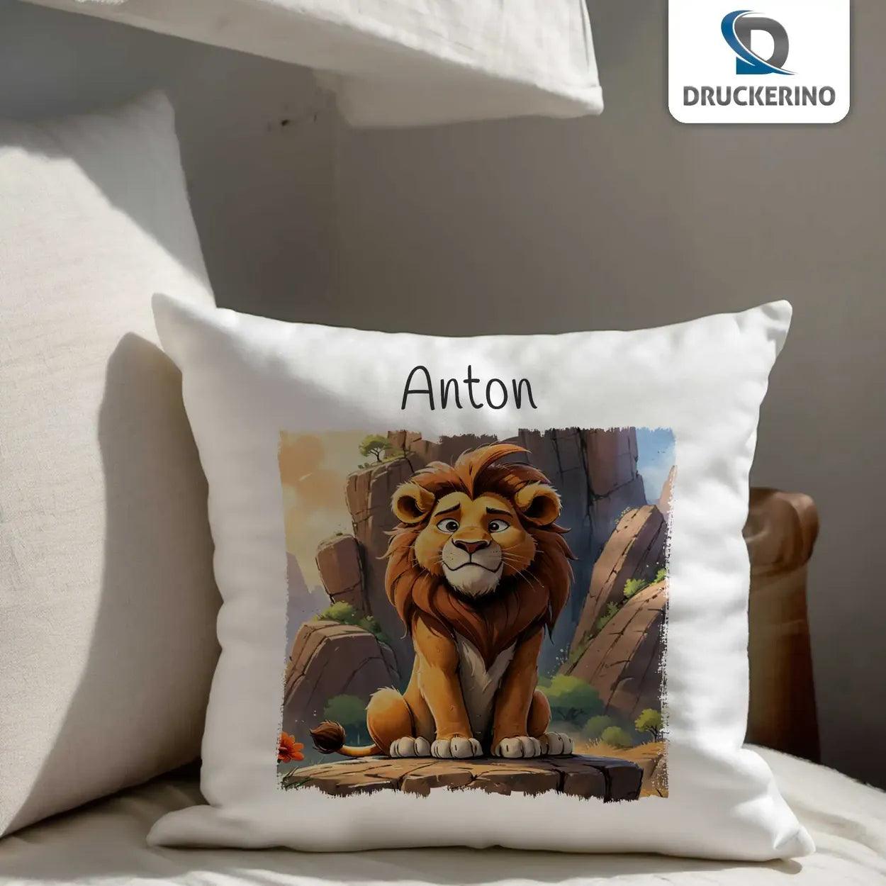 Kuschelkissen Kinder | König der Kuscheltiere 40x40 cm - Druckerino