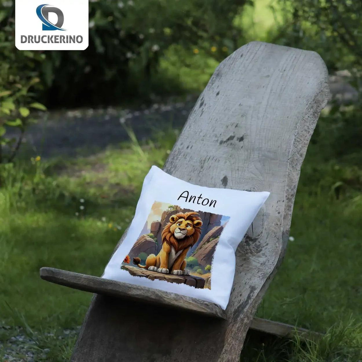 Kuschelkissen Kinder | König der Kuscheltiere 40x40 cm - Druckerino