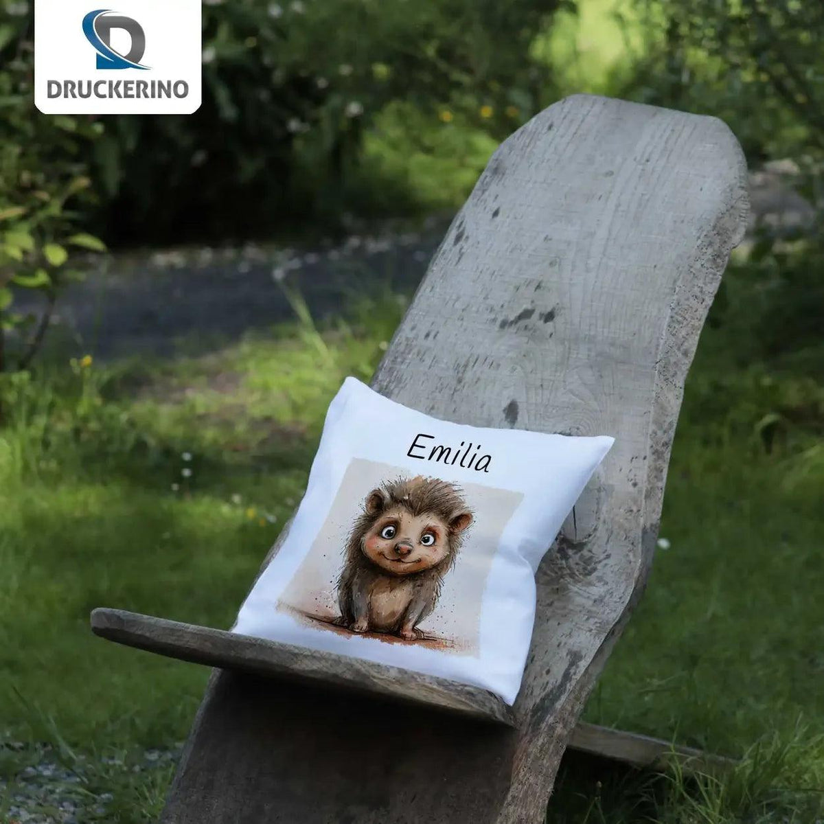 Kuschelkissen Kinder | Kuschel Igel 40x40 cm - Druckerino