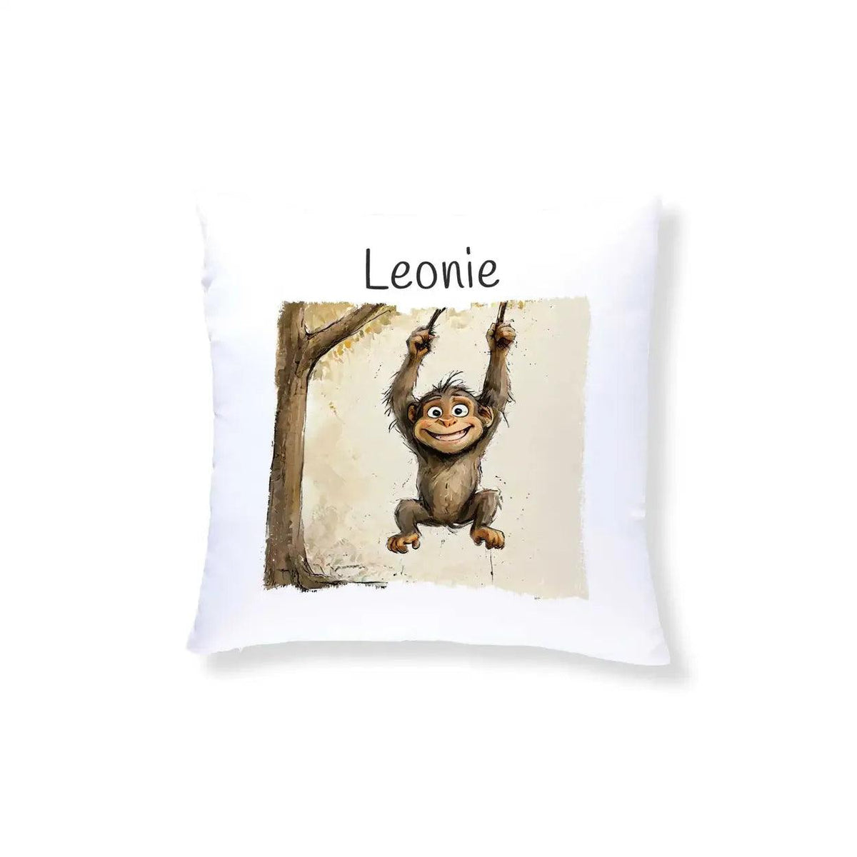 Kuschelkissen Kinder | Kuschelfreund Affenstark 40x40 cm - Druckerino