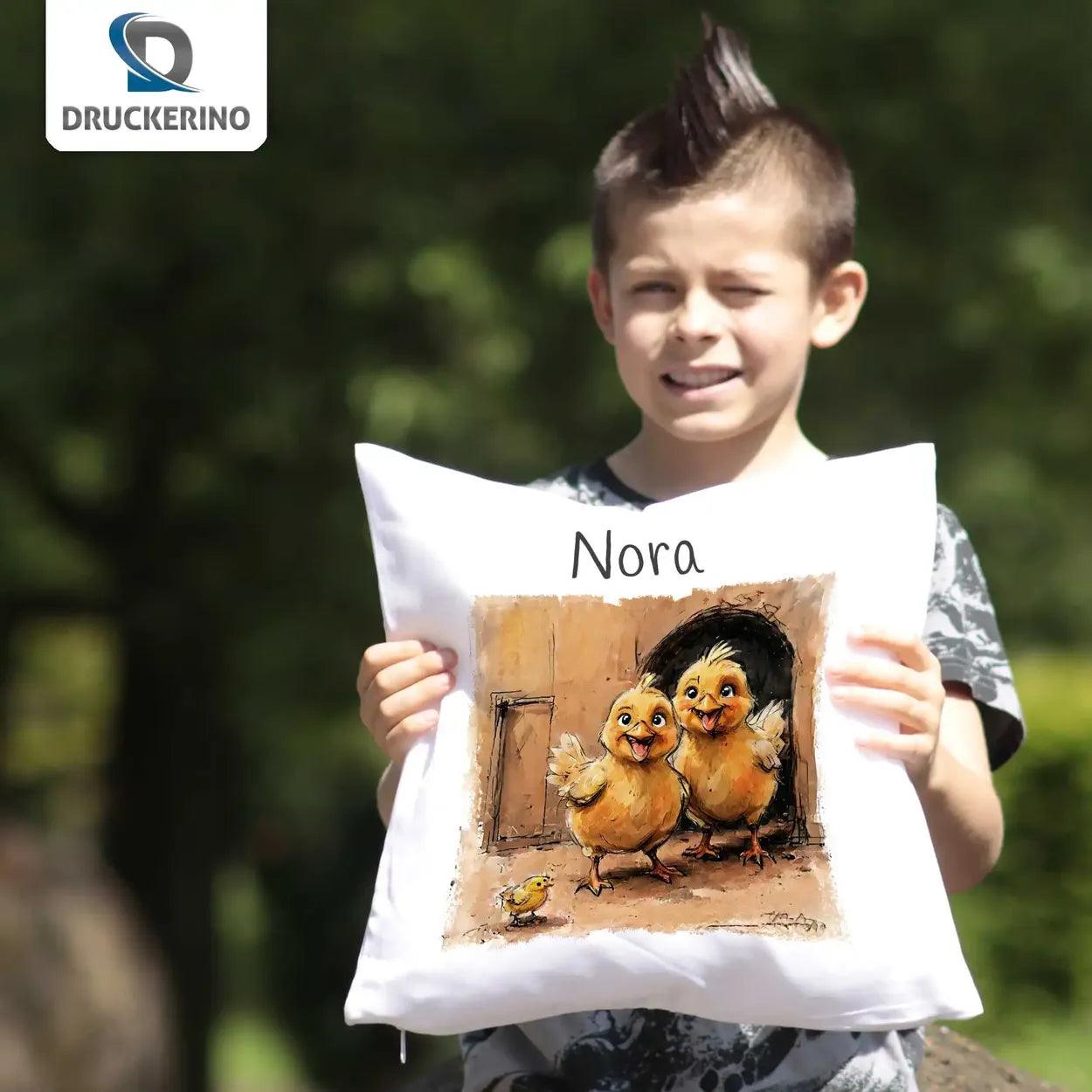 Kuschelkissen Kinder | Kuschelfreunde 40x40 cm - Druckerino