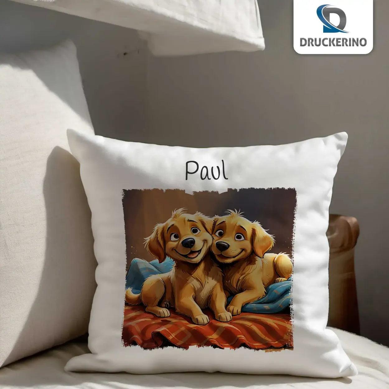 Kuschelkissen Kinder | Kuschelfreunde-Zauber 40x40 cm - Druckerino