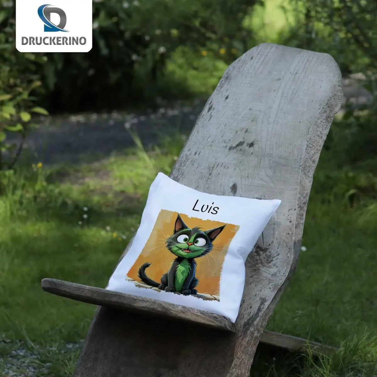 Kuschelkissen Kinder | Kuschelkatze 40x40 cm - Druckerino