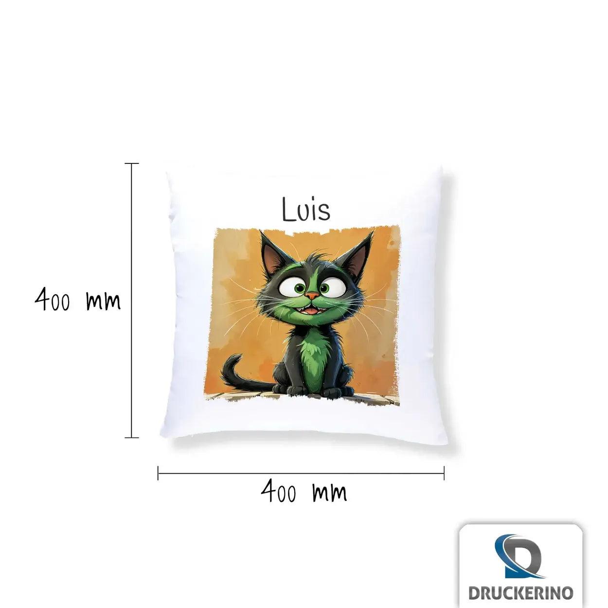 Kuschelkissen Kinder | Kuschelkatze 40x40 cm - Druckerino
