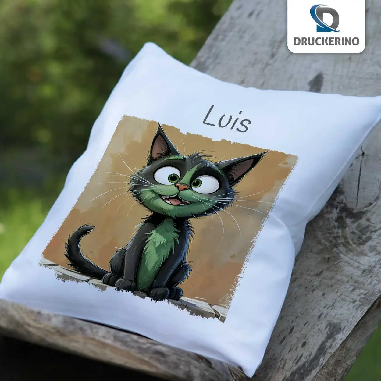 Kuschelkissen Kinder | Kuschelkatze 40x40 cm - Druckerino