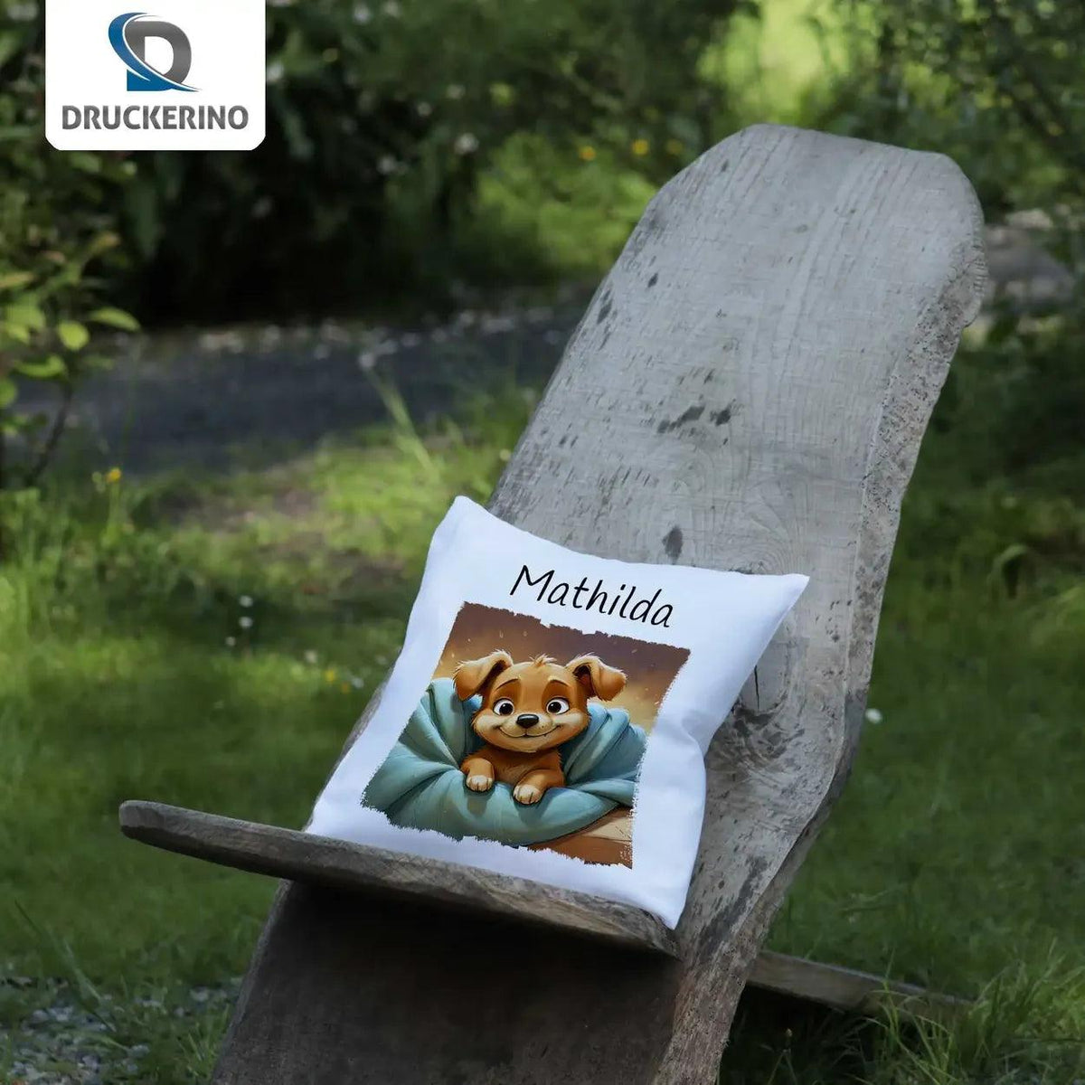 Kuschelkissen Kinder | Kuschelwelpe 40x40 cm - Druckerino