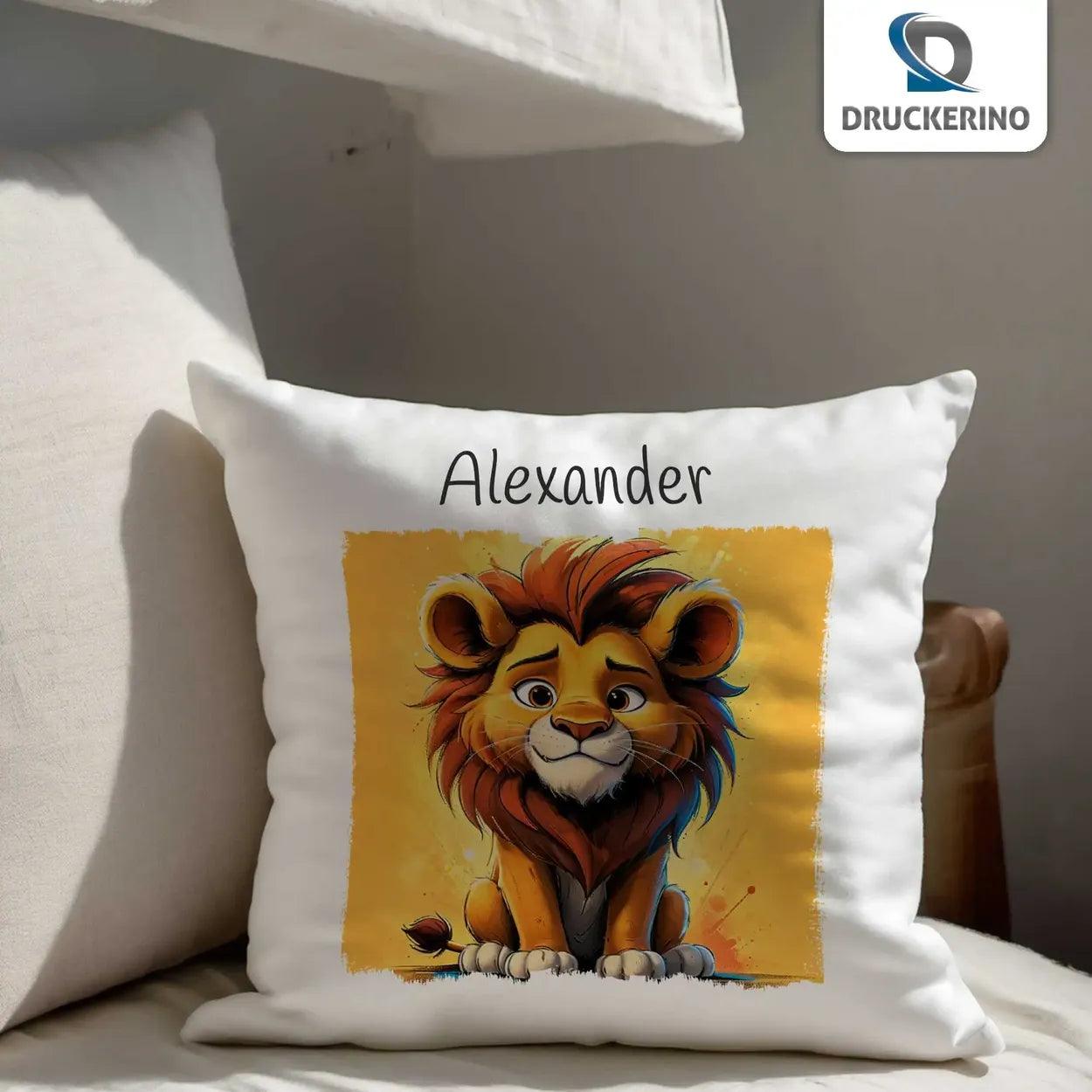 Kuschelkissen Kinder | Löwenherz 40x40 cm - Druckerino
