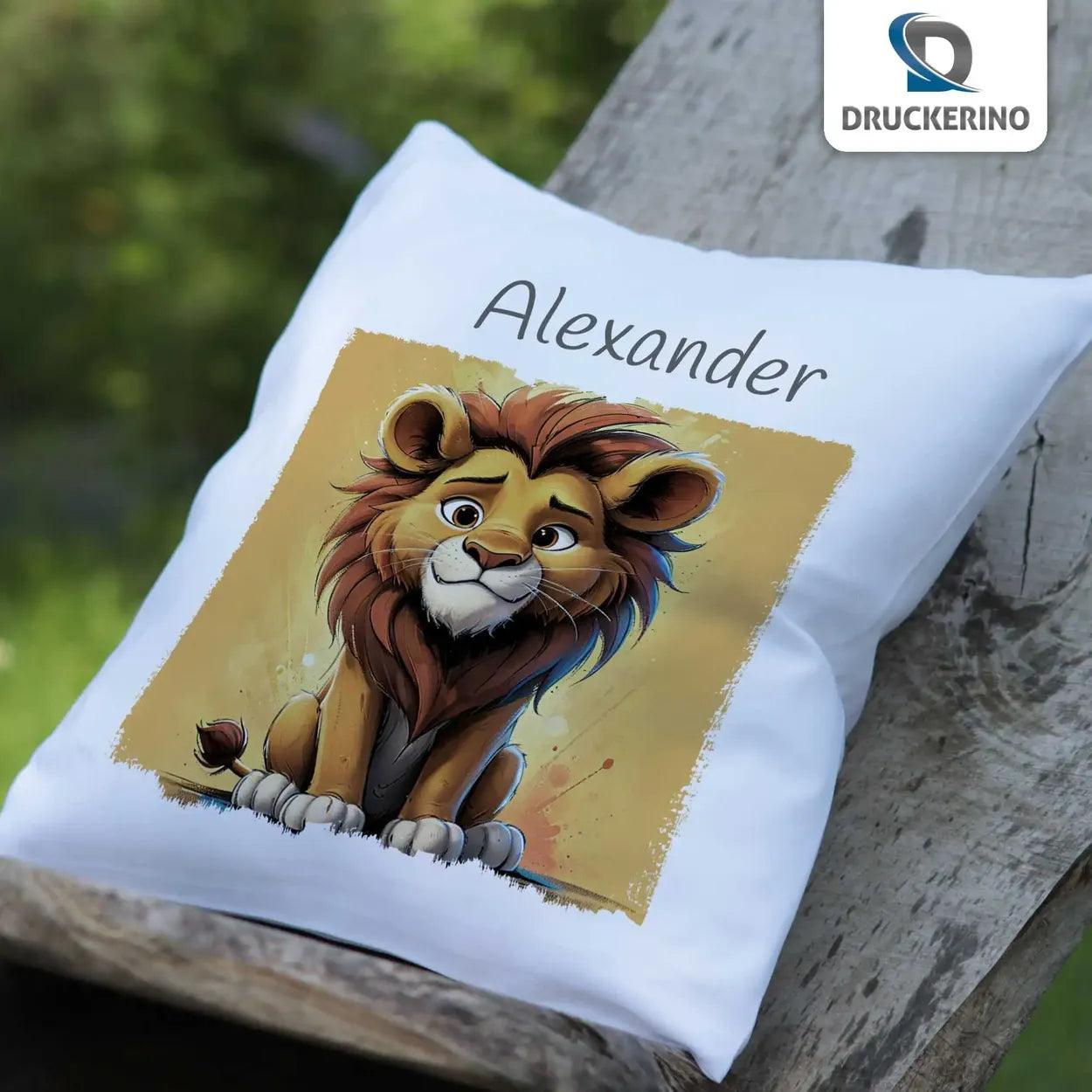 Kuschelkissen Kinder | Löwenherz 40x40 cm - Druckerino