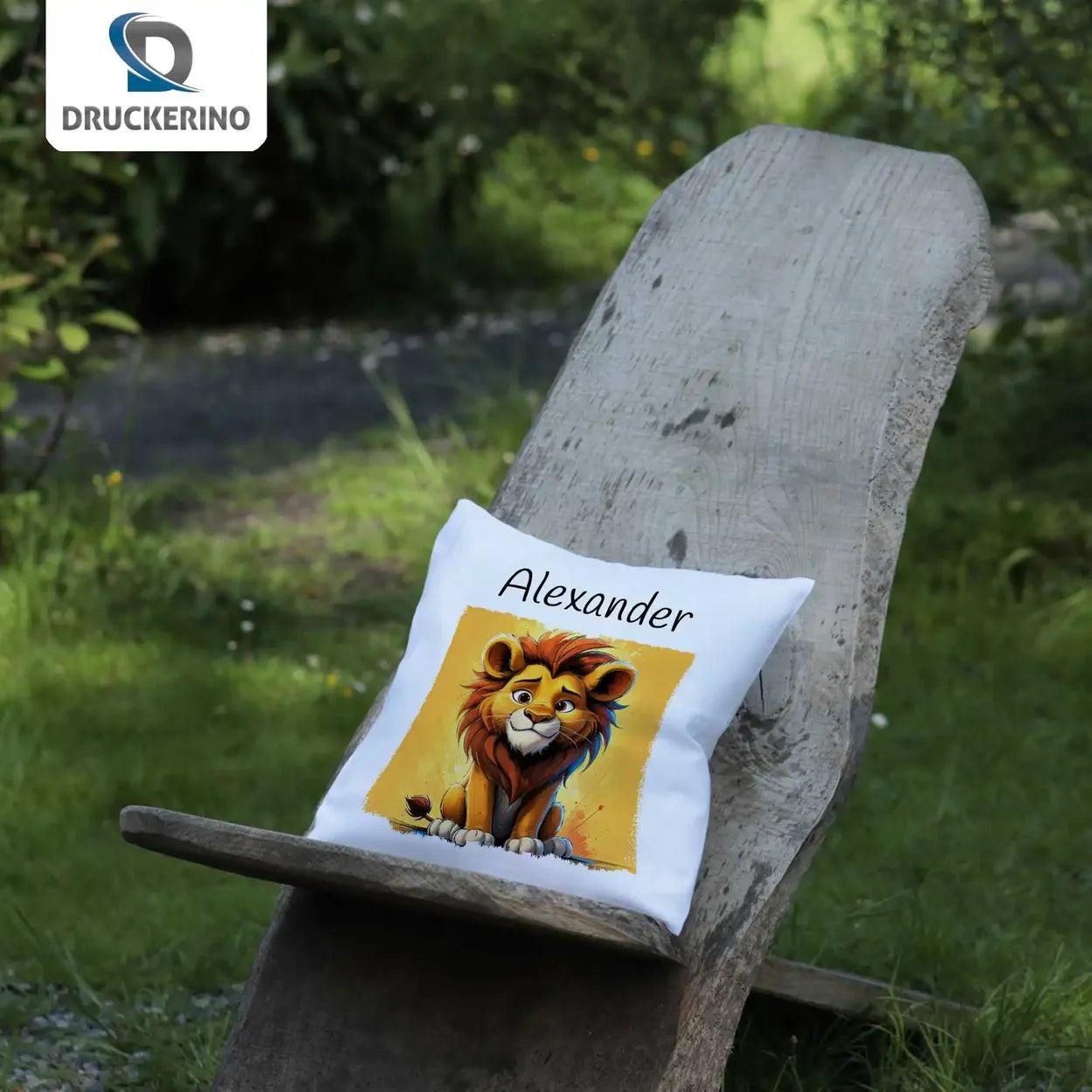 Kuschelkissen Kinder | Löwenherz 40x40 cm - Druckerino