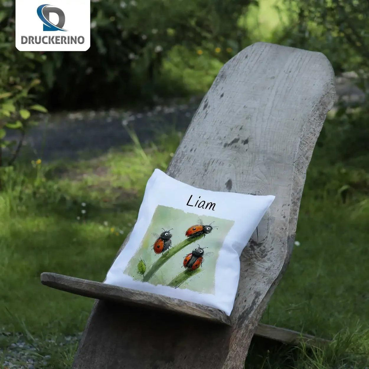 Kuschelkissen Kinder | Marienkäfertraum 40x40 cm - Druckerino