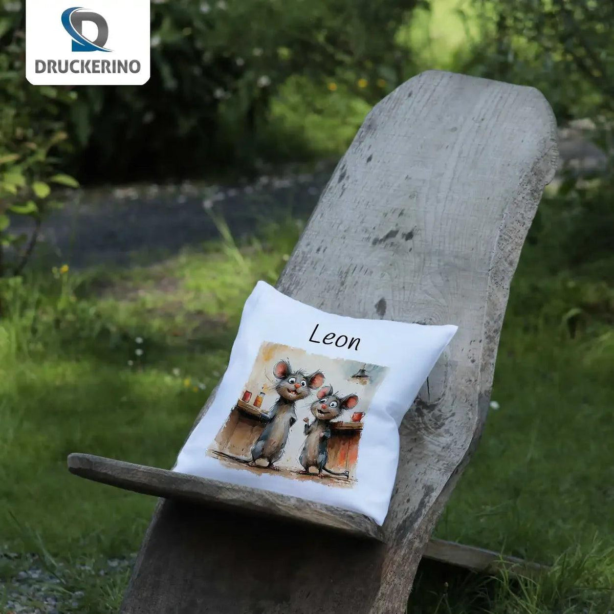 Kuschelkissen Kinder | Mäusefreunde Zauber 40x40 cm - Druckerino