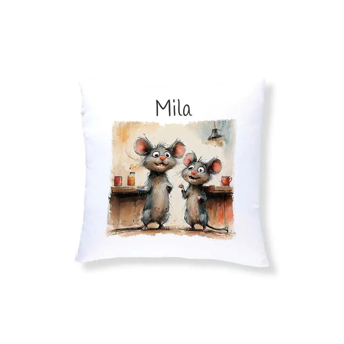 Kuschelkissen Kinder | Mäusefreunde Zauber 40x40 cm - Druckerino