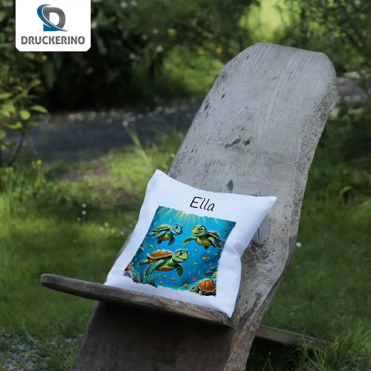 Kuschelkissen Kinder | Meeresabenteuer 40x40 cm - Druckerino