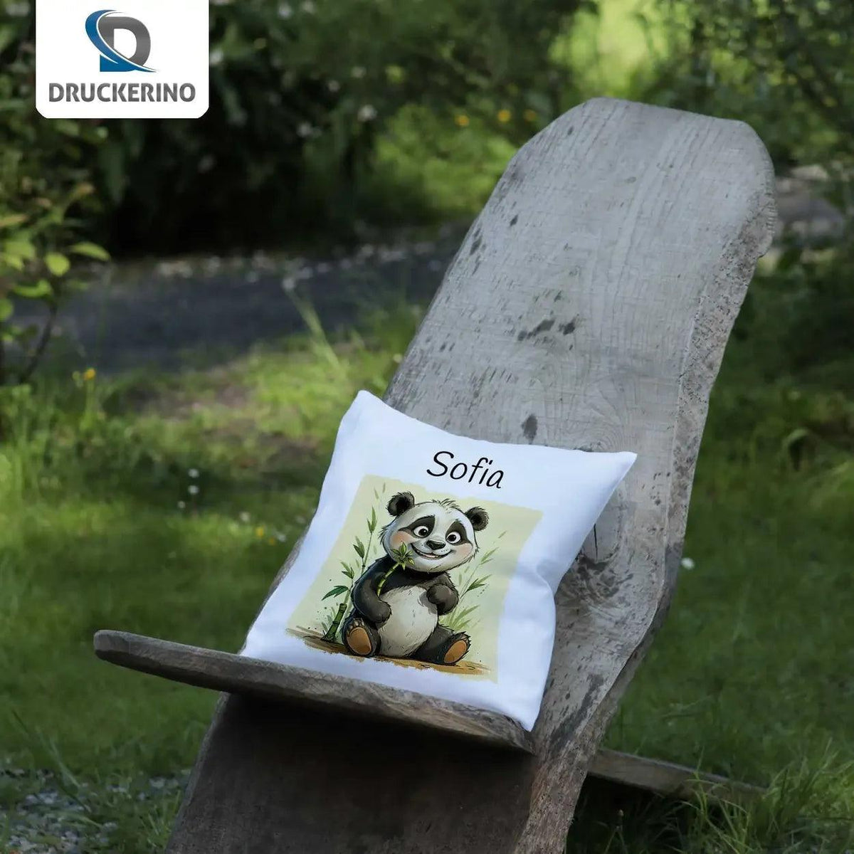 Kuschelkissen Kinder | Pandatraum 40x40 cm - Druckerino