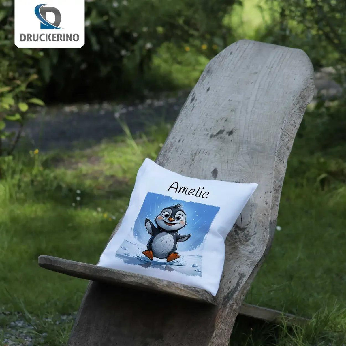 Kuschelkissen Kinder | Pinguintraum 40x40 cm - Druckerino