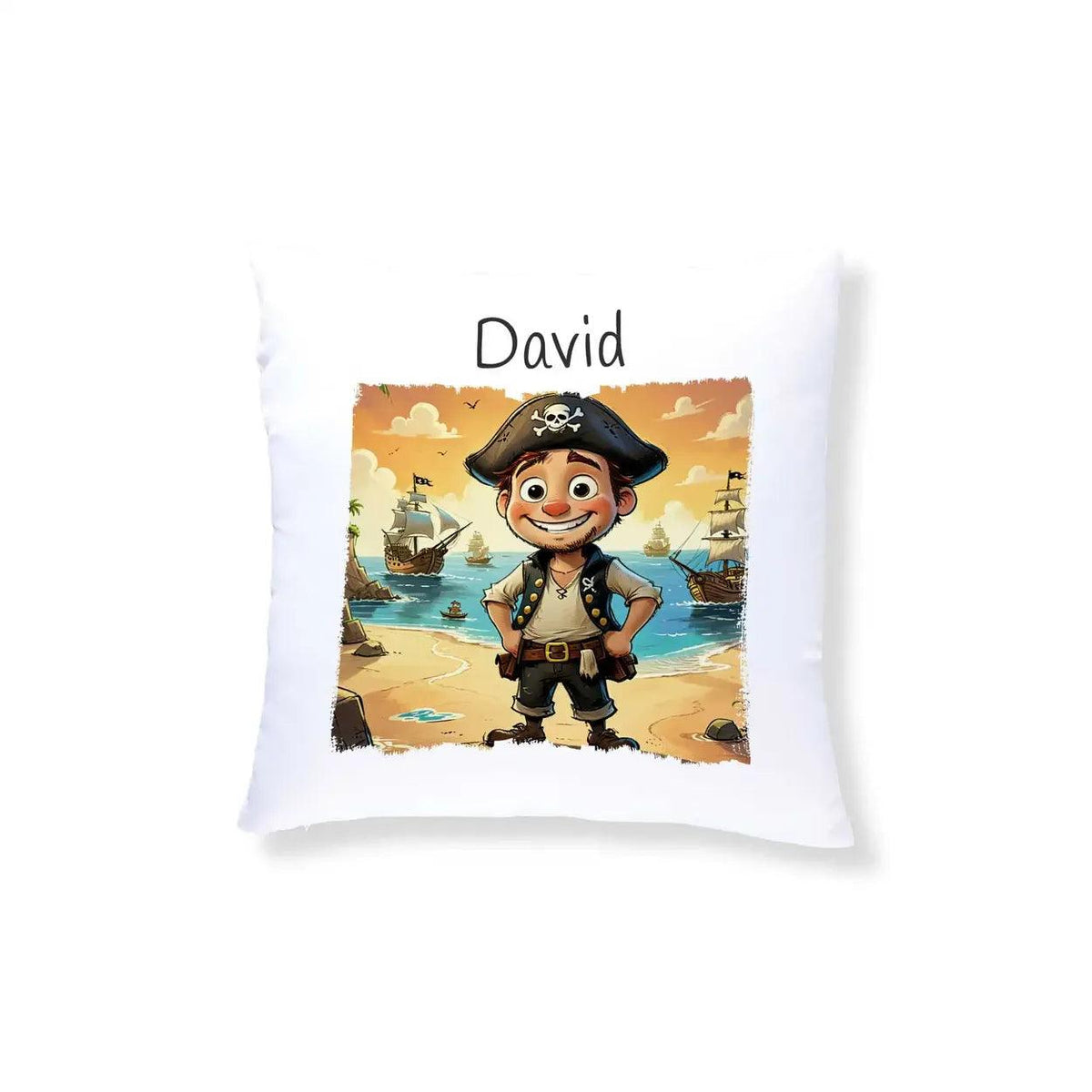 Kuschelkissen Kinder | Piratenabenteuer 40x40 cm - Druckerino