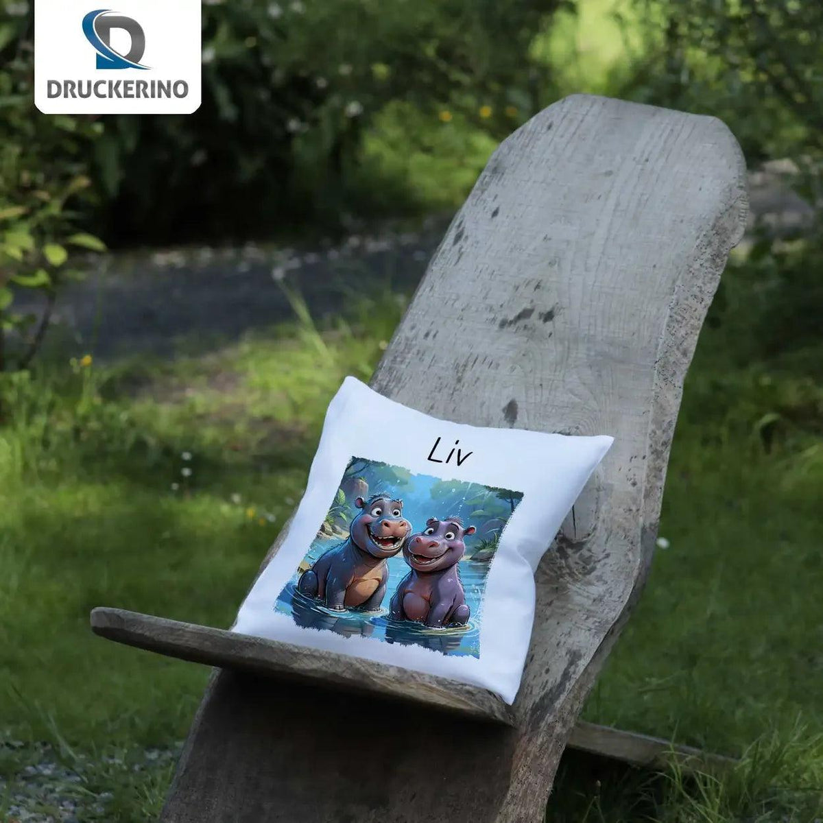 Kuschelkissen Kinder | Safari-Abenteuer 40x40 cm - Druckerino