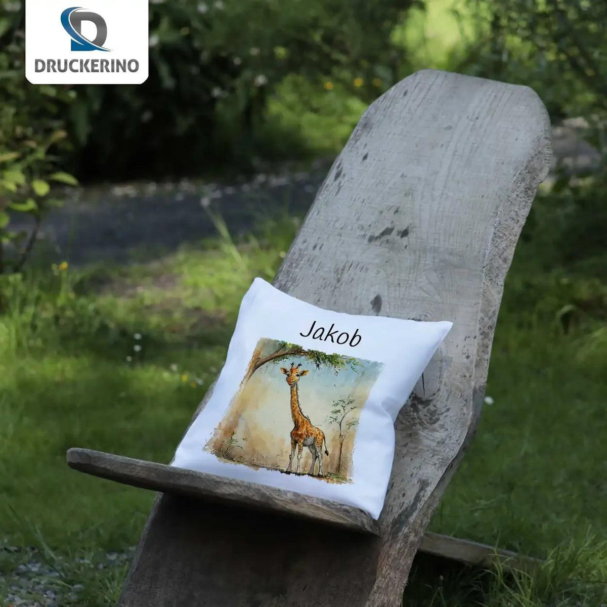 Kuschelkissen Kinder | Safari Traum 40x40 cm - Druckerino