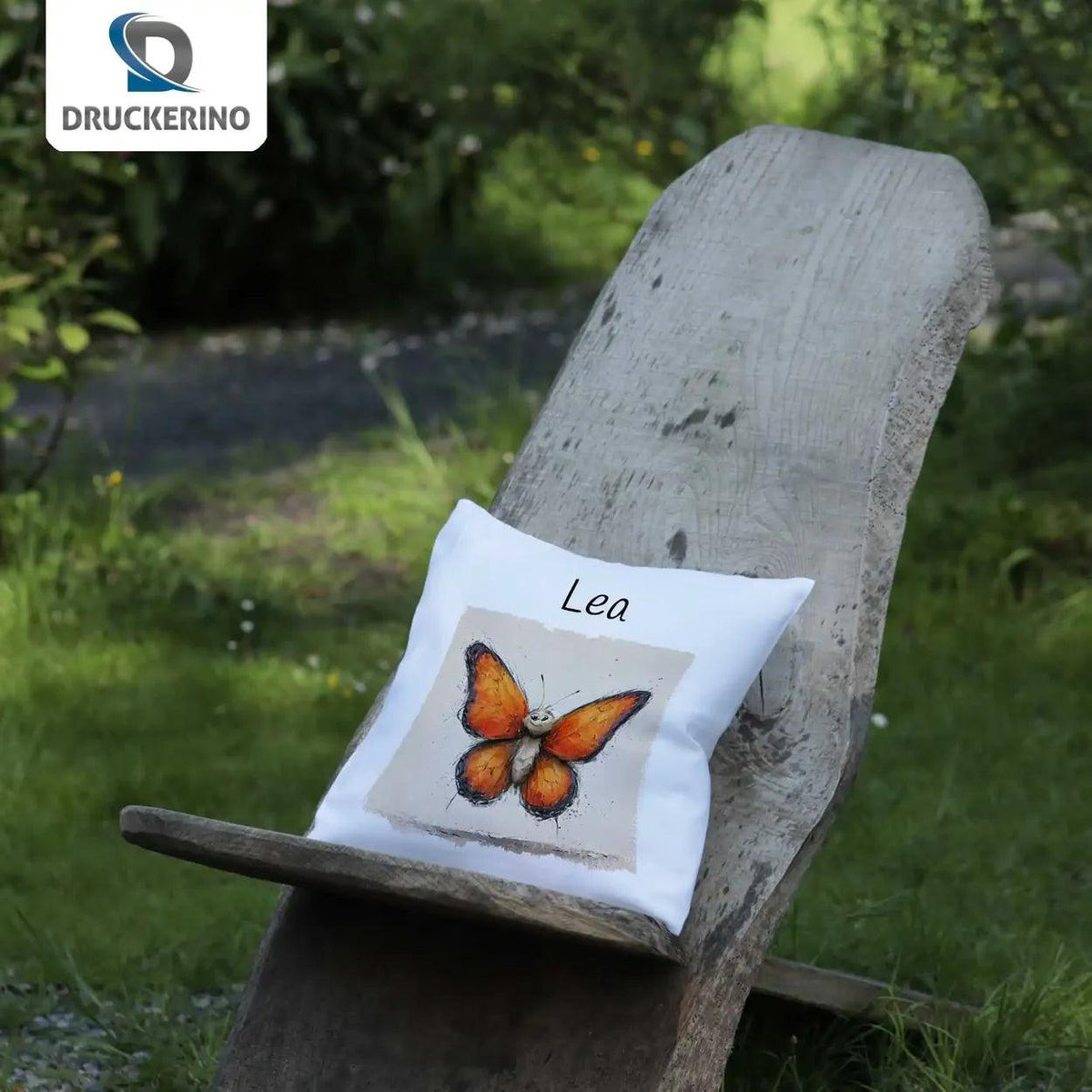 Kuschelkissen Kinder | Schmetterling 40x40 cm - Druckerino