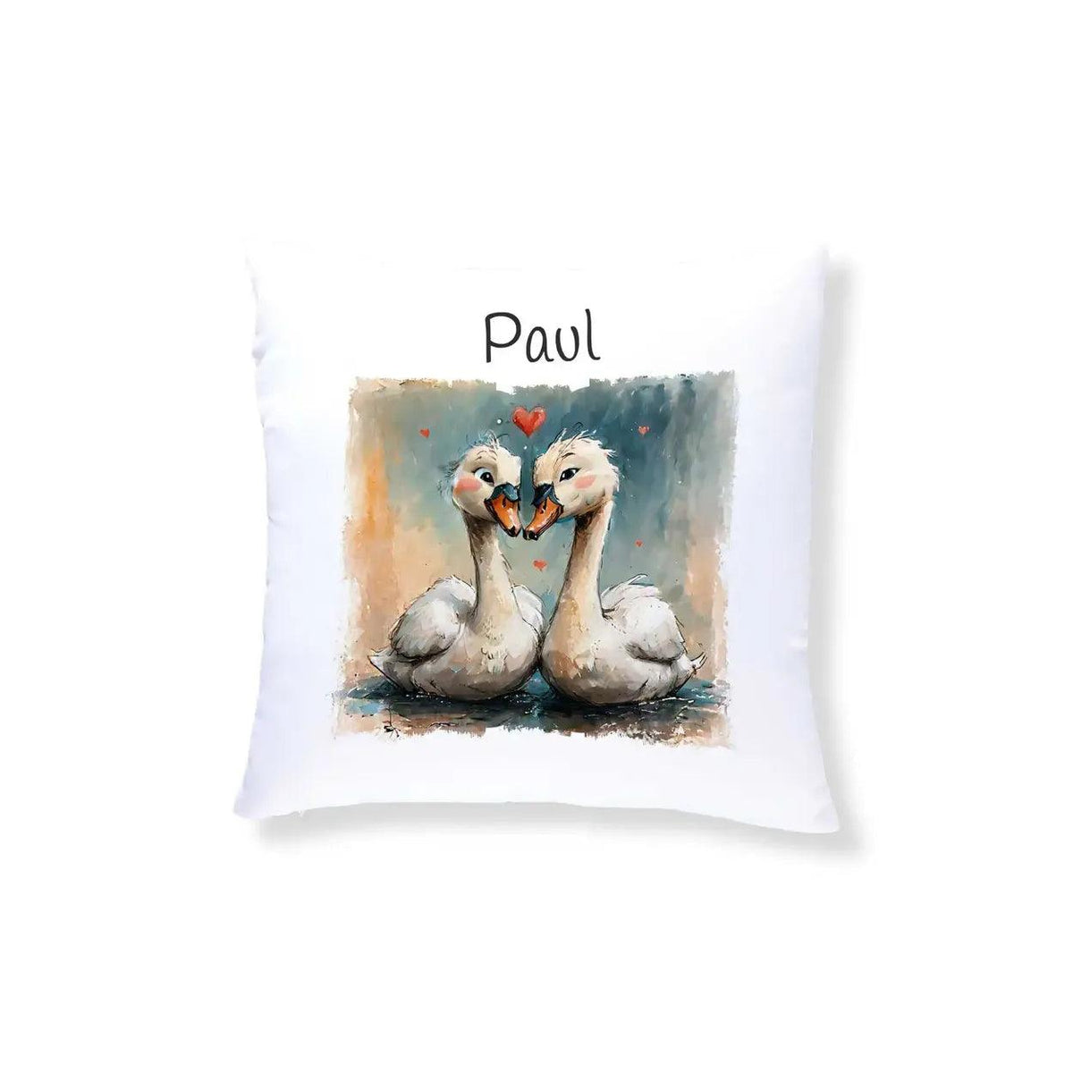 Kuschelkissen Kinder | Schwanenfreunde 40x40 cm - Druckerino