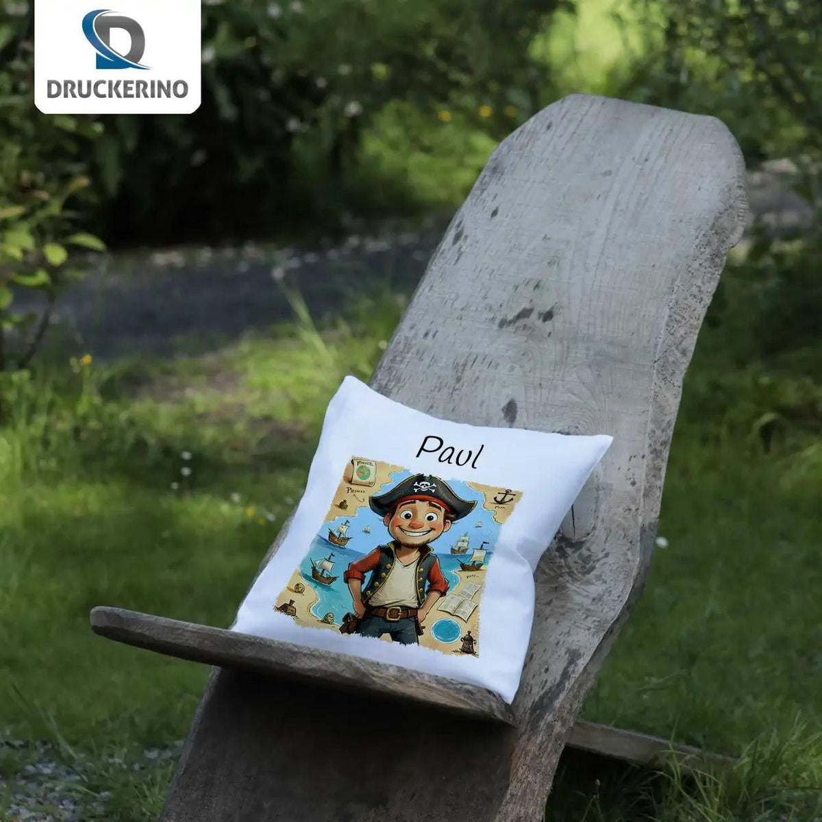 Kuschelkissen Kinder | Seefahrertraum 40x40 cm - Druckerino